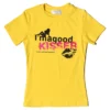 Norgira Good Kisser Glitter Slogan Stretch Tee 9