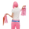 Norgira Praying Girl Print Stretch Polo Tee 7