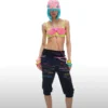 Norgira Slogan Print Cuffed Cropped Sweatpants 2