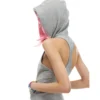 Norgira Stay Sexy Ribbed Hooded Zip Vest 7