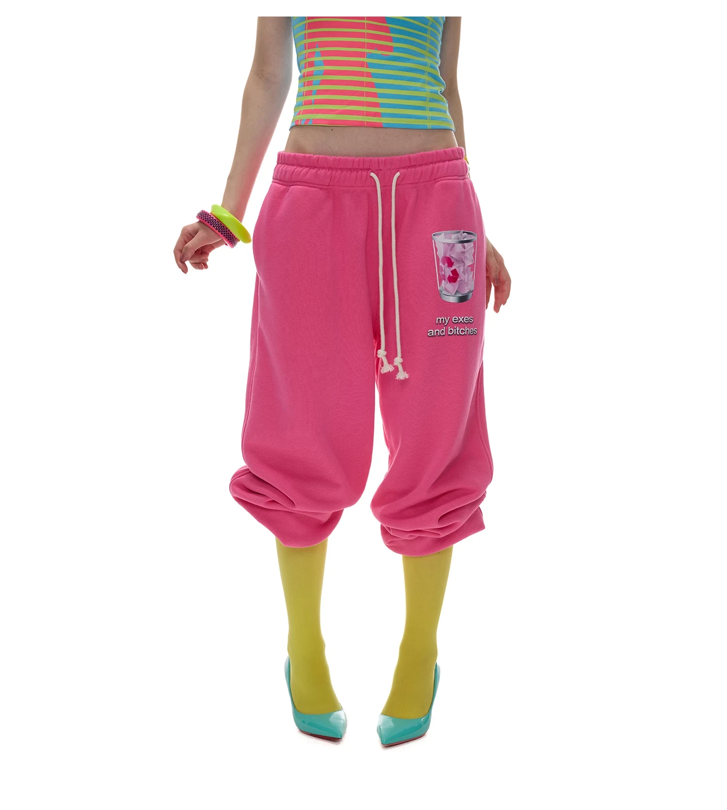 Norgira Trash Print Cuffed Sweatpants 4