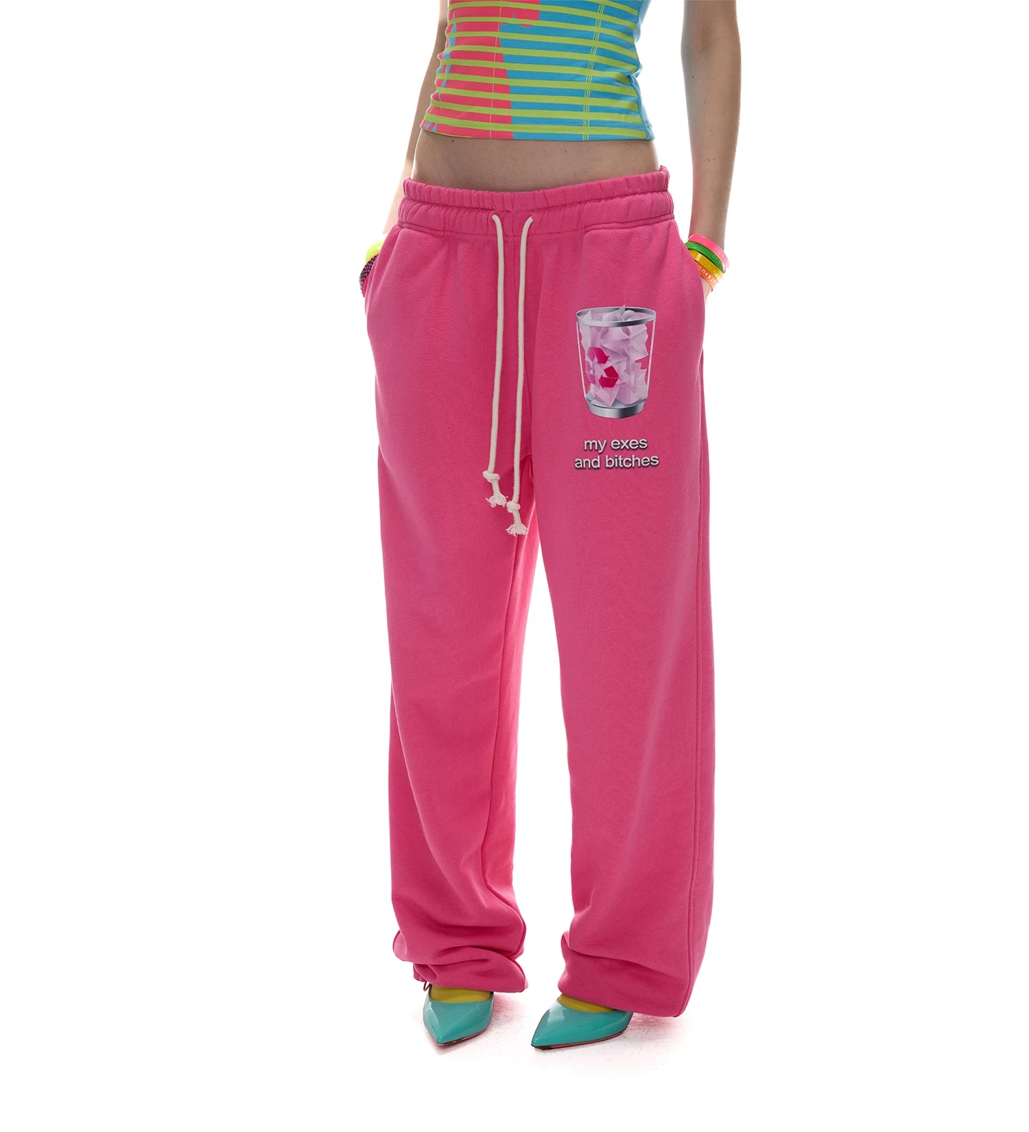 Norgira Trash Print Cuffed Sweatpants 5