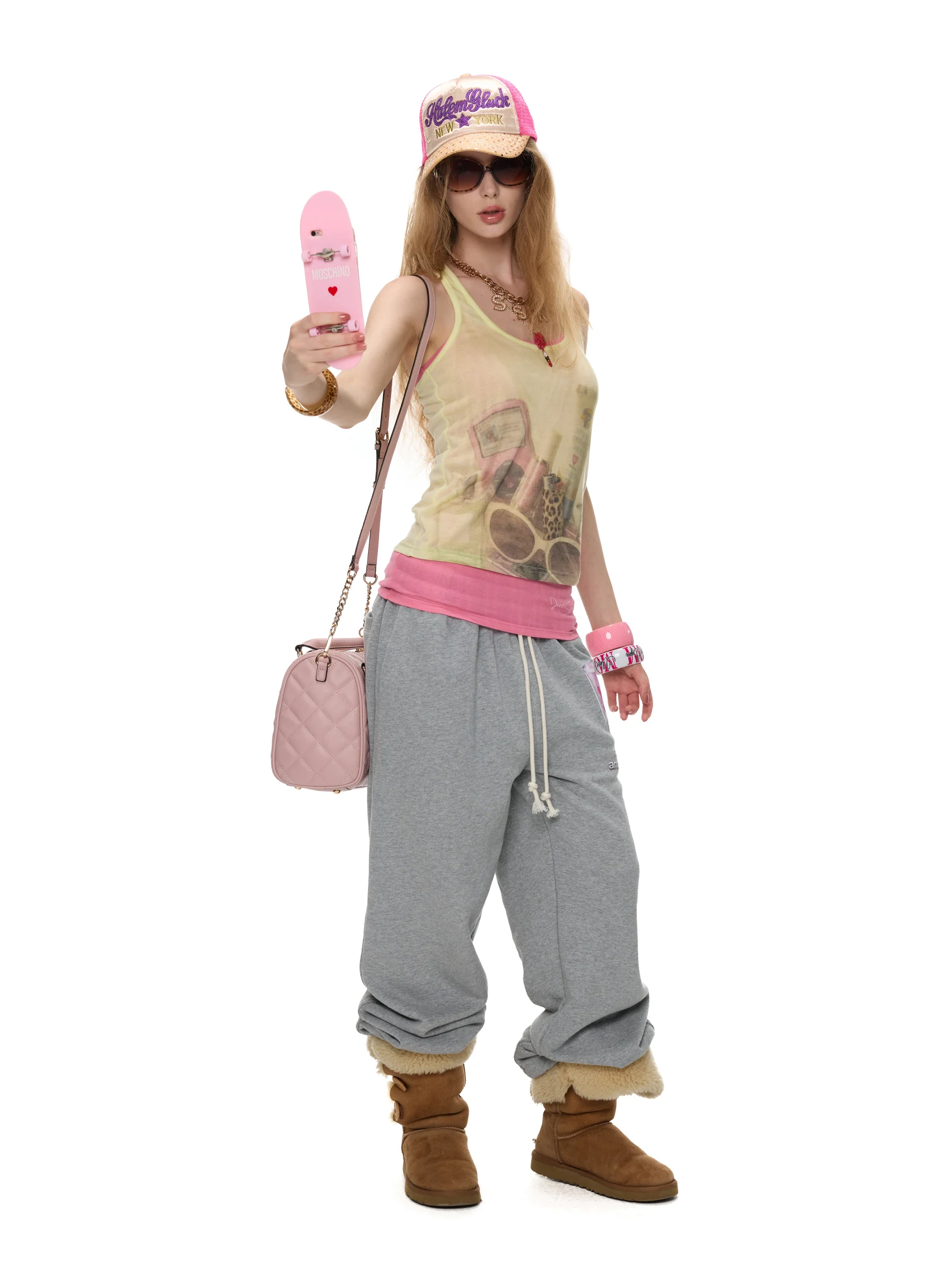 Norgira Trash Print Cuffed Sweatpants 10