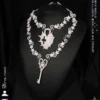 Rustset 3D Printed Star Vine Key Lock Necklace 4