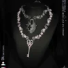 Rustset 3D Printed Star Vine Key Lock Necklace 5